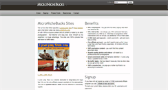 Desktop Screenshot of micronichebucks.com