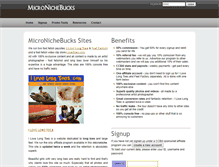 Tablet Screenshot of micronichebucks.com